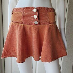Armani Exchange Y2K Orange Mini Skirt Size 0